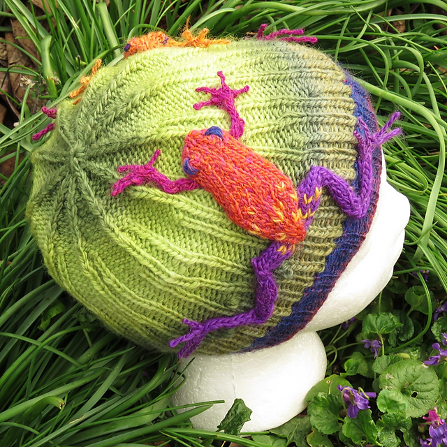 Frogs in the Grass Beanie