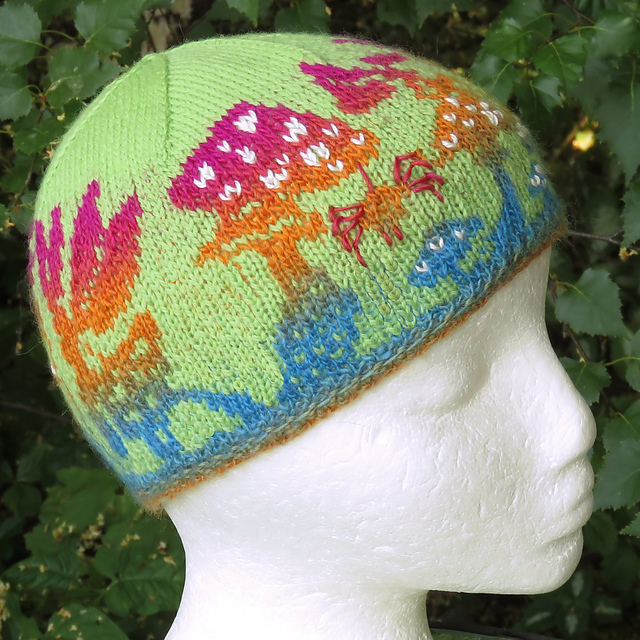Stranded Mushroom Magic Beanie