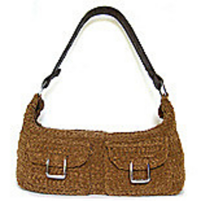 Crocheted "Suede" Shoulder Bag