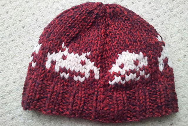 Knitted Space Invader beanie