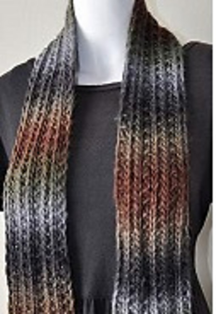 Chunky Mochi Easy Broken Ribbed Scarf