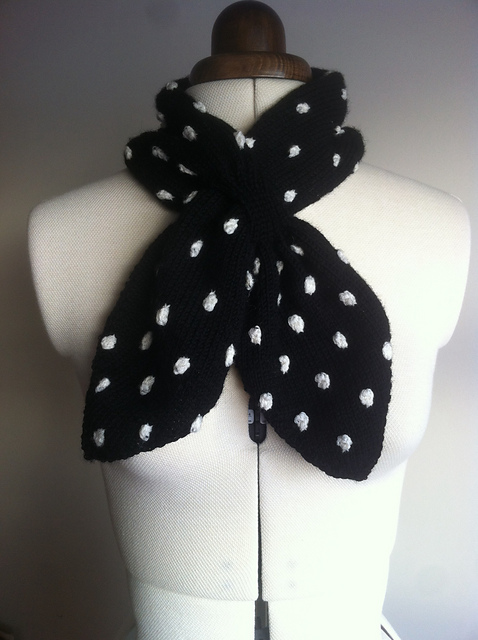 Polka Dot Ascot & Beret