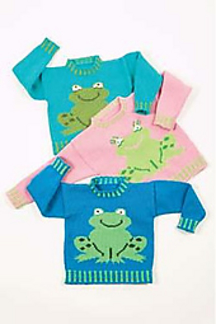 Freddy and Frieda Frog Sweater