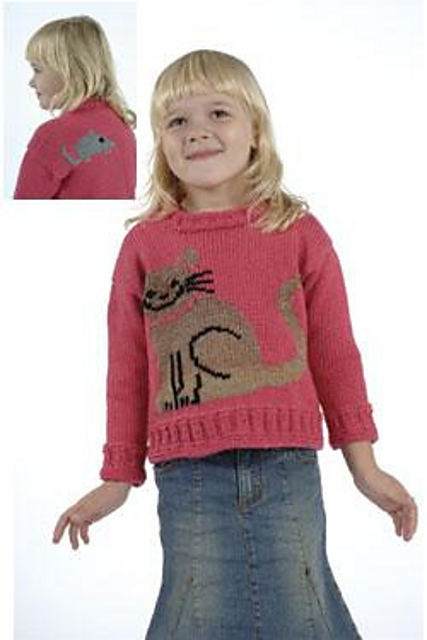 Child's Cat & Mouse Sweater