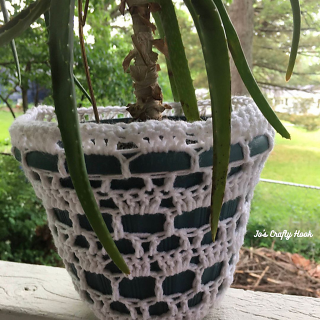 Flower Lace Planter Covers