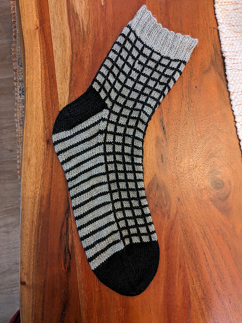 Men's Checked Socks #404