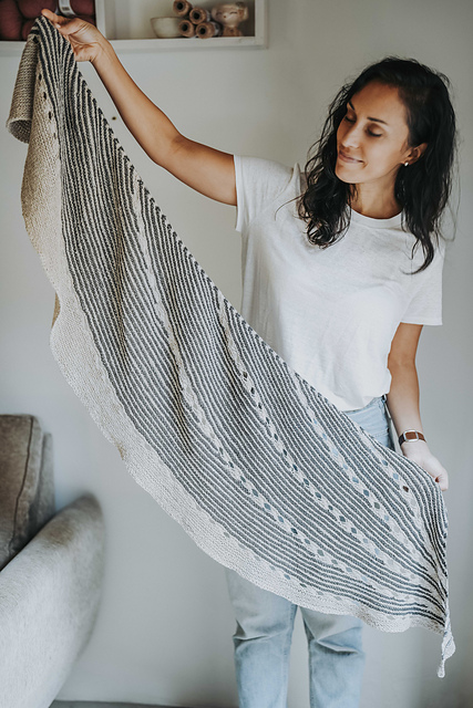 Hip Stripes Shawl
