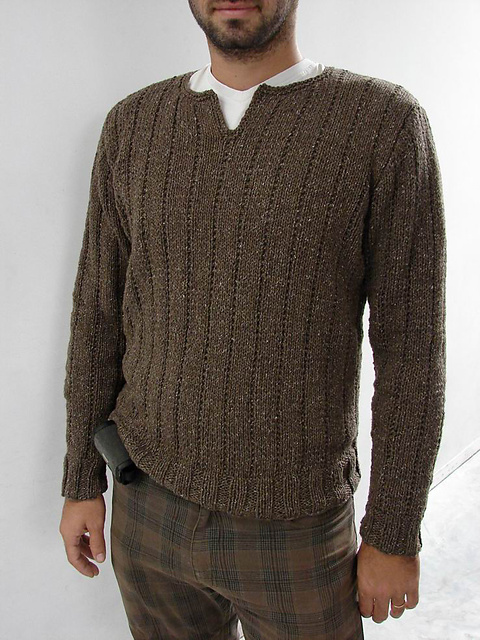 #16 Open front pullover