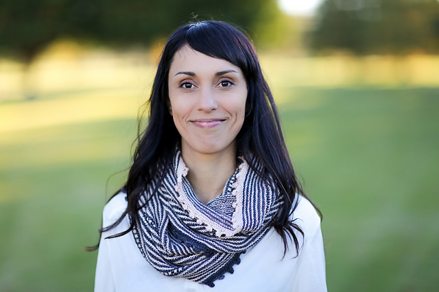 Striped Bobble Cowl
