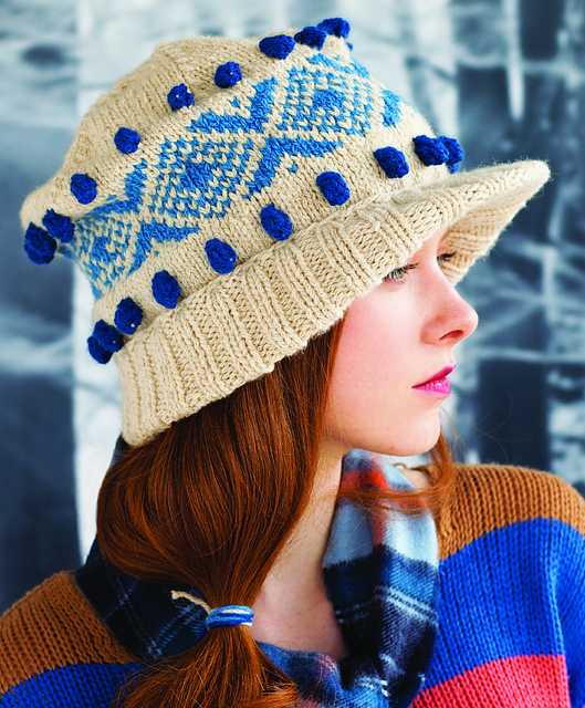 Bobbled Visor Hat