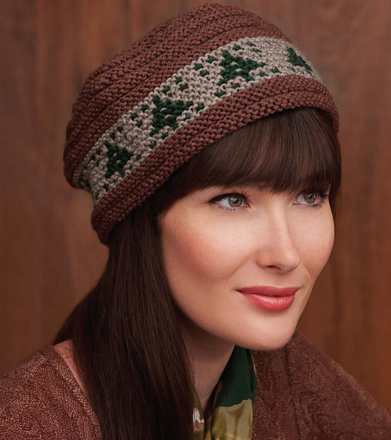 Welted Pine Tree Beanie