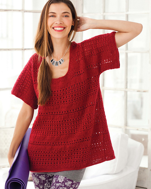 Eyelet-Stripe Tunic