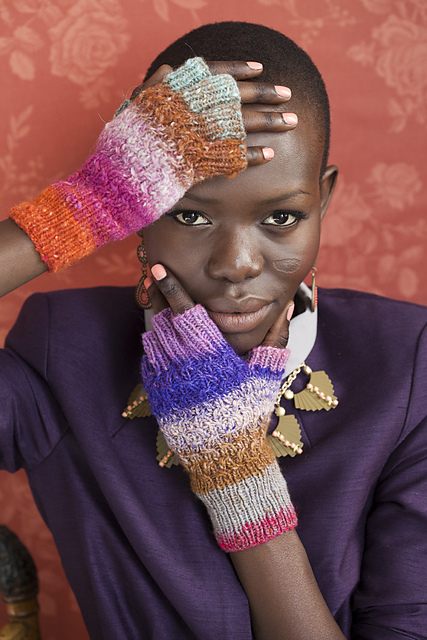 Lattice Cable Mitts