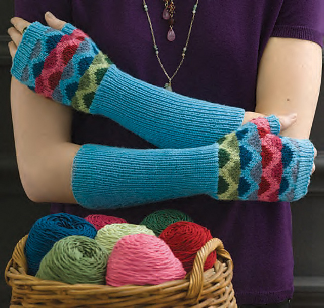 Graphic Multicolor Mitts