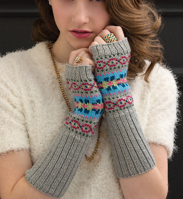 Fair Isle Arm Warmers