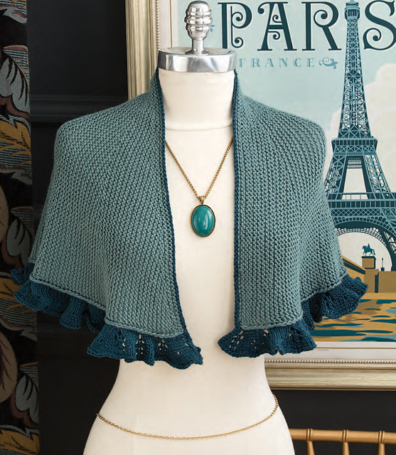 Short Row Ruffled Shawl