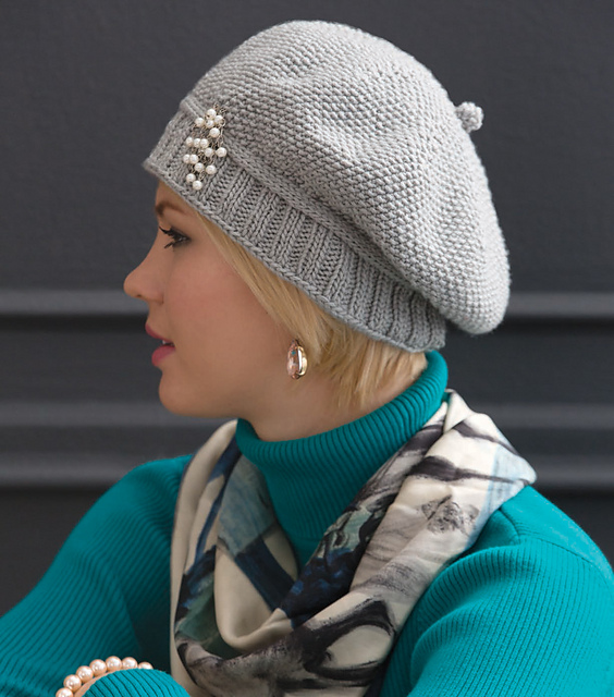 Slouchy Seed Stitch Hat