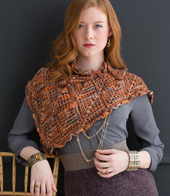 Diamond Motif Shawlette