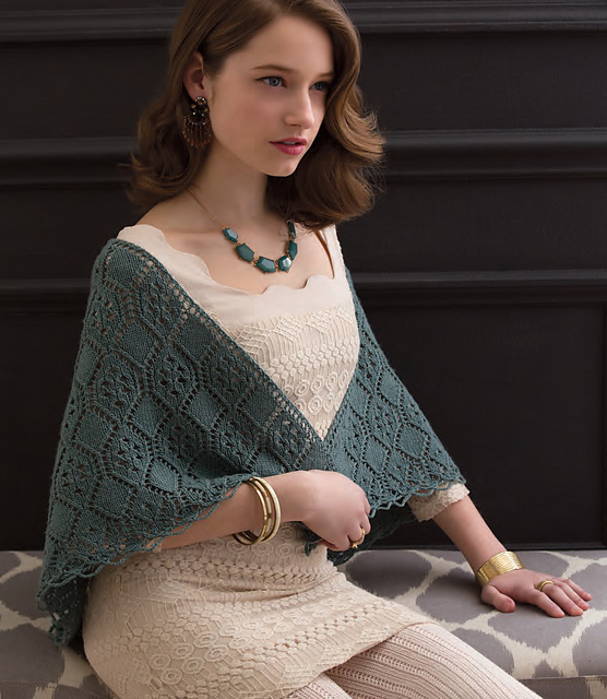 Lacy Loop-Edged Shawl