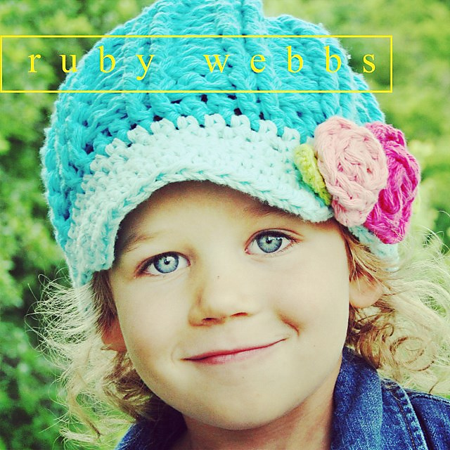 Ravelry: The Ribbed Crochet Newsboy Hat pattern by Ruby Webbs