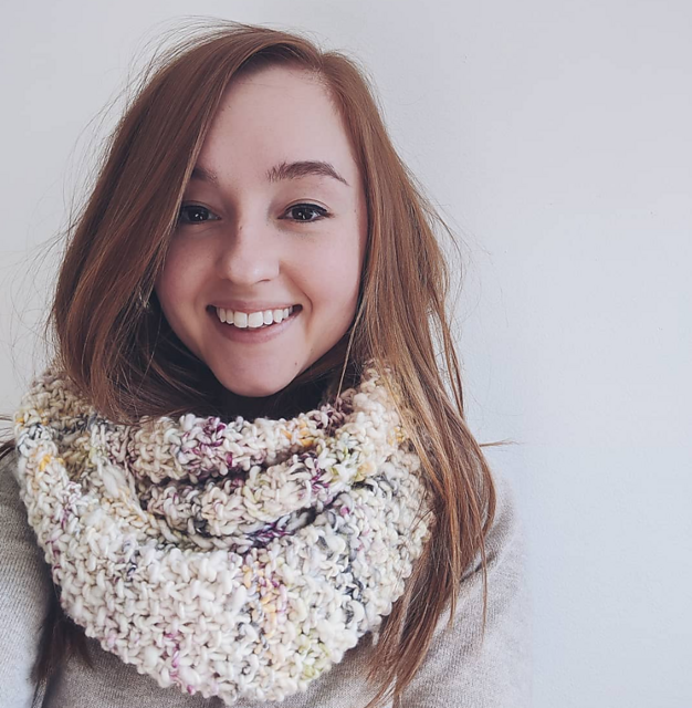 Seed Stitch Knit Scarf