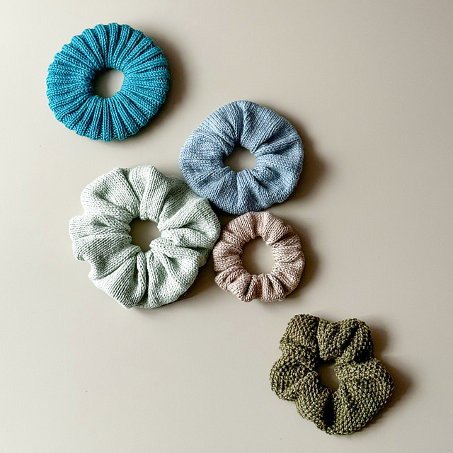 Scrunchies in 5 Varianten