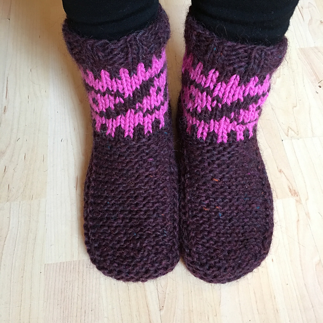 Colorwork Slipper Socks
