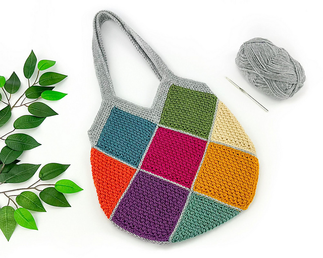 Colorful Squares Bag