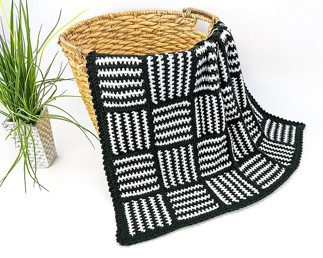 Striped Squares Blanket