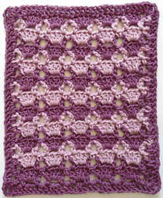 Lilac Lace Dishcloth