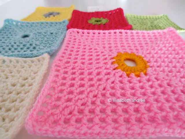 lacy with dot square