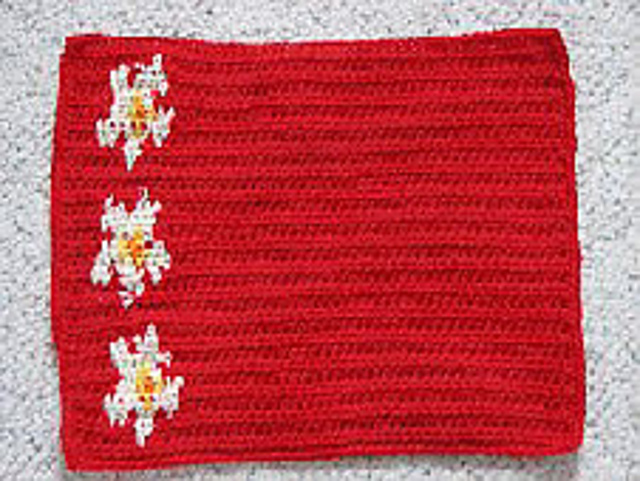Tropical Flowers Along One Side Place Mat