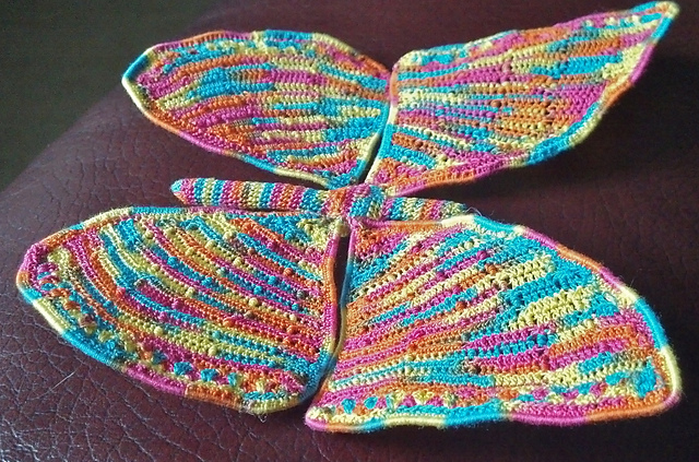 3-D Crochet Butterfly with Wire