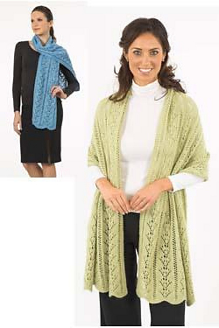 1141 Cherry Blossom Lace Scarf and Stole