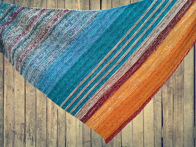 Heathered Stash Shawl