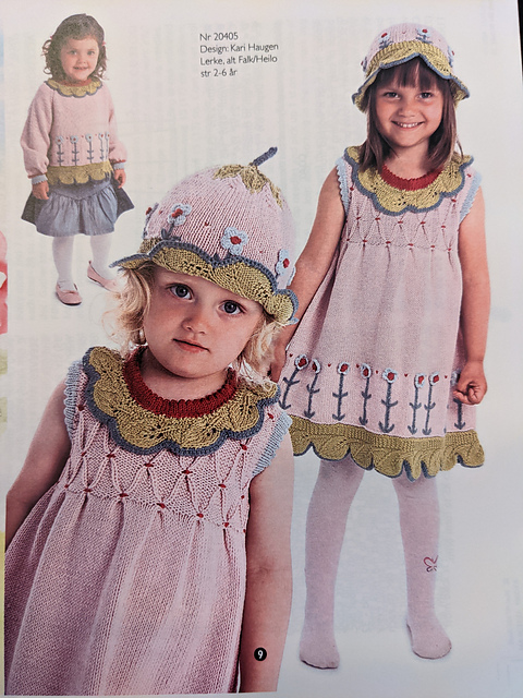 20405 Dress, Raglan Pullover & Hat
