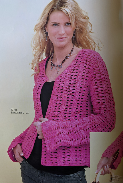 17104 Crochet Cardigan