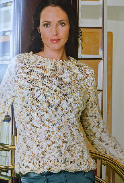 18009 Pullover in 2 Lengths, Collar & Cap