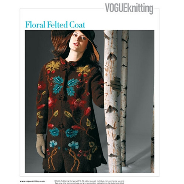 #13 Floral Felted Coat