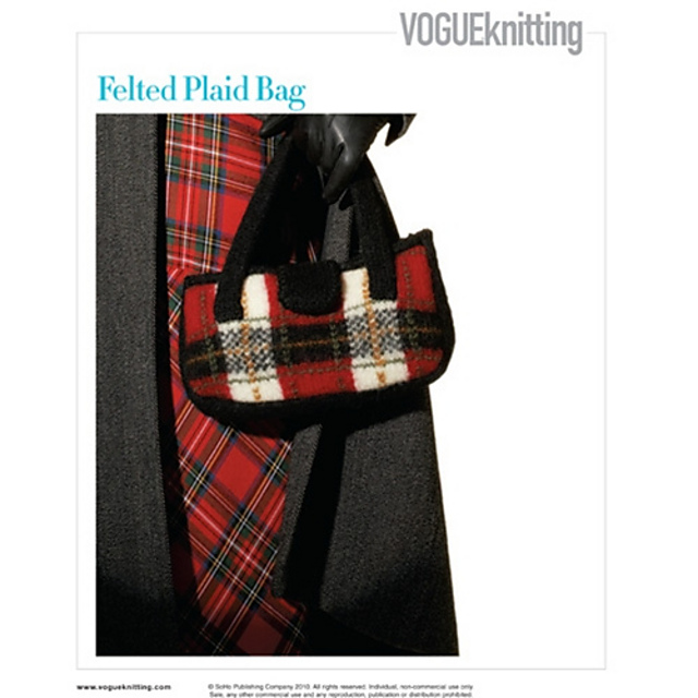 #39 Felted Plaid Bag