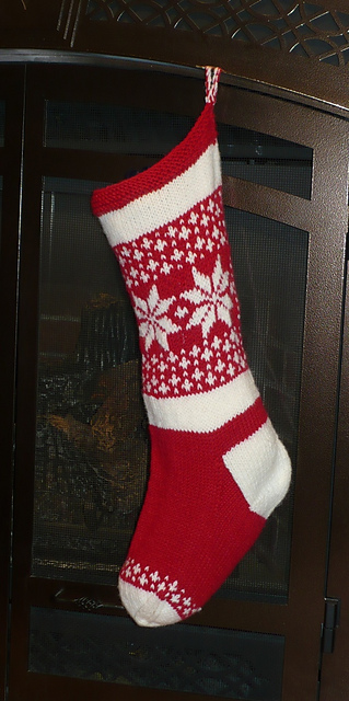 Snowy Noel Stocking