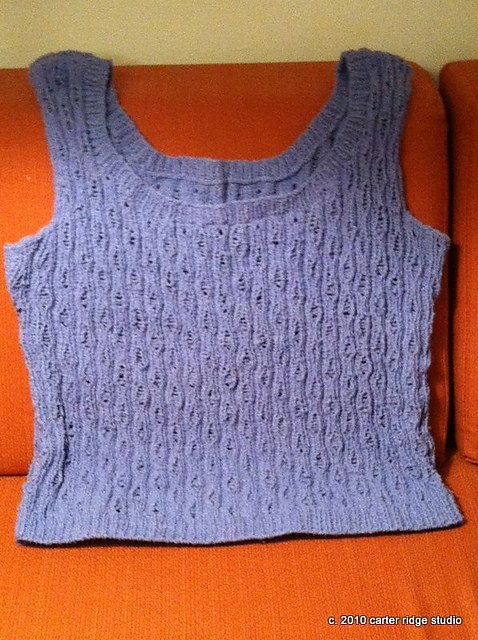 Drop-stitch tank top