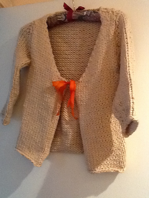 Leather Tie Cardigan