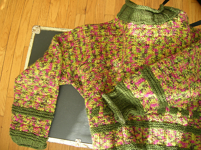 #04 Cropped Basketweave Pullover 