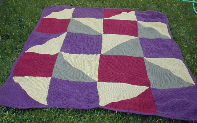 Colors and Textures Patchwork Afghan
