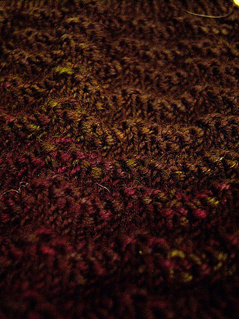 Reverse Stockinette-Stitch Chevrons