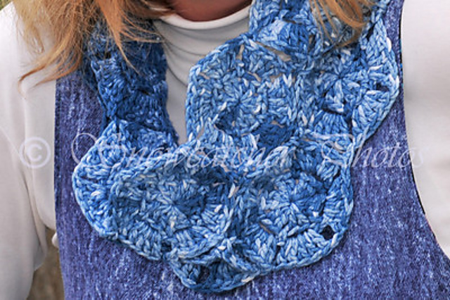 Ice Wash Snowflake Cowl