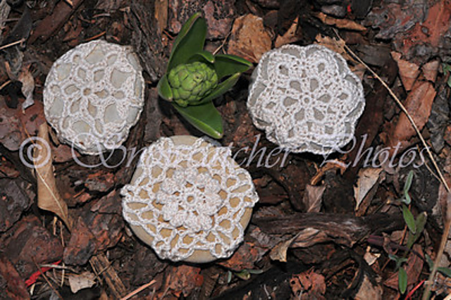 Garden Snowflake Rocks