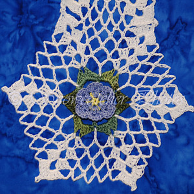 Blue Flax Snowflake