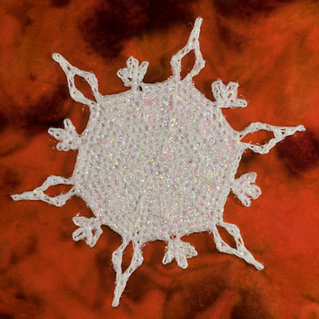 Solid Ice Snowflake